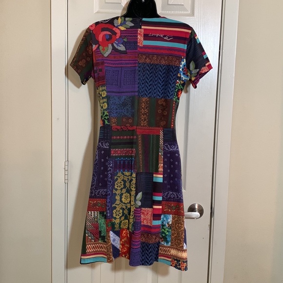 Desigual Multicolor Artistic Midi Dress - Picture 2 of 9
